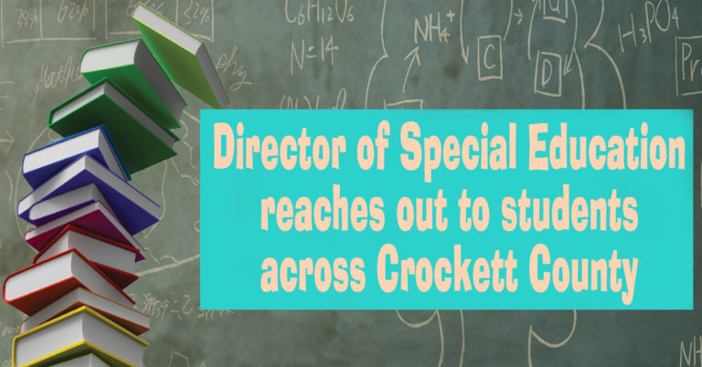 Important Information From the Crockett County Director of Special Education, Katie Metcalf